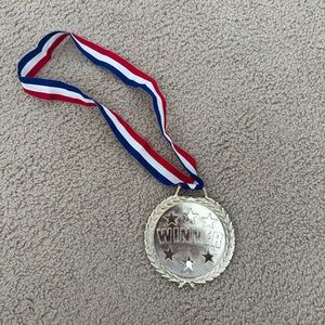 Plastic winner gold medal!